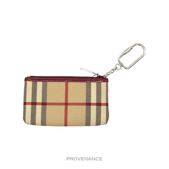 🔴 Burberry Key Pouch Cles - Haymarket Check Red - Picture 2 of 7